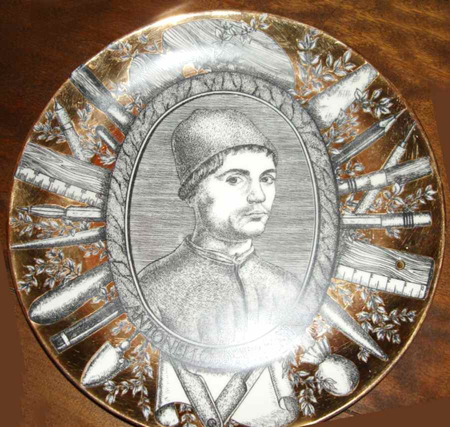 FOI2 Dinner Plate by Piero Fornasetti-1