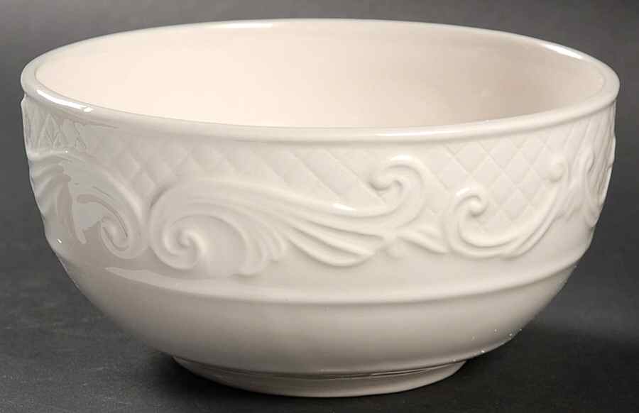 Ricamo White Soup/Cereal Bowl by Fitz & Floyd-1