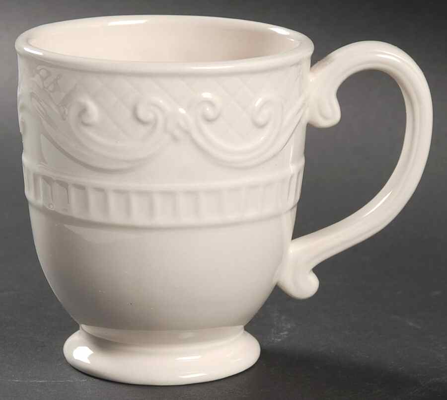 Ricamo White Mug by Fitz & Floyd-1