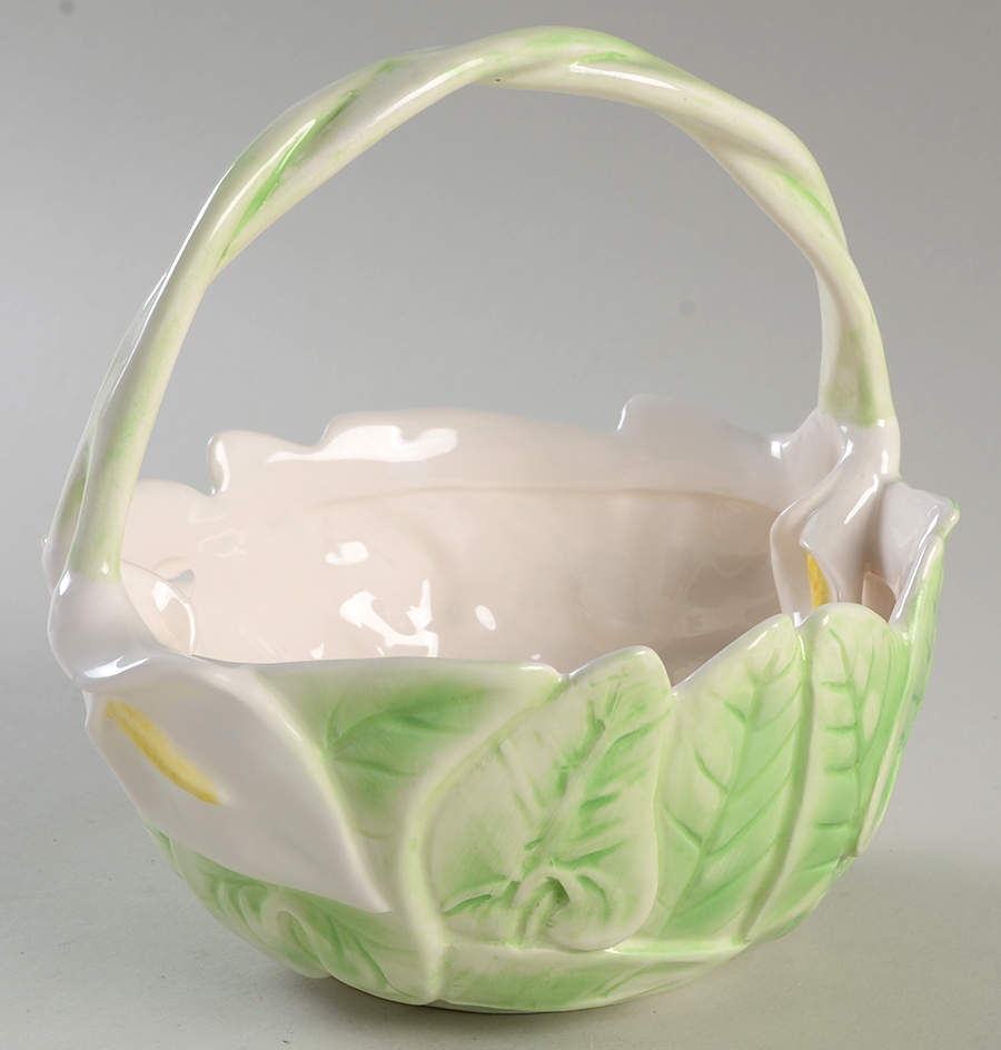 Calla Lily 7" Handled Basket by Fitz & Floyd-1
