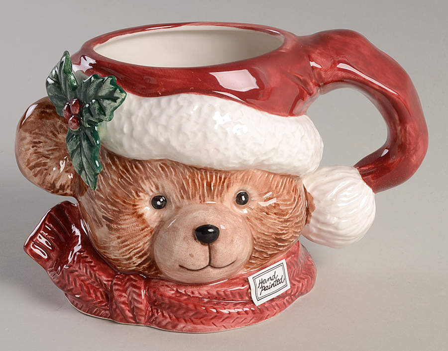 Plaid Teddy Mug by Fitz & Floyd-1