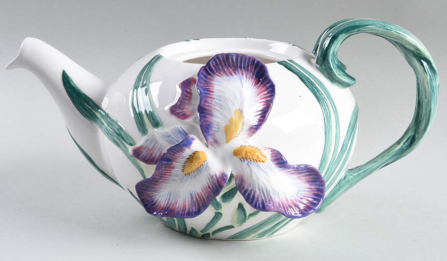 Iris Teapot No Lid by Fitz & Floyd-1