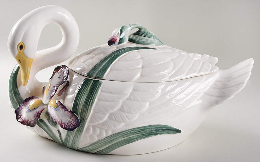 Iris Tureen &  Lid by Fitz & Floyd-1