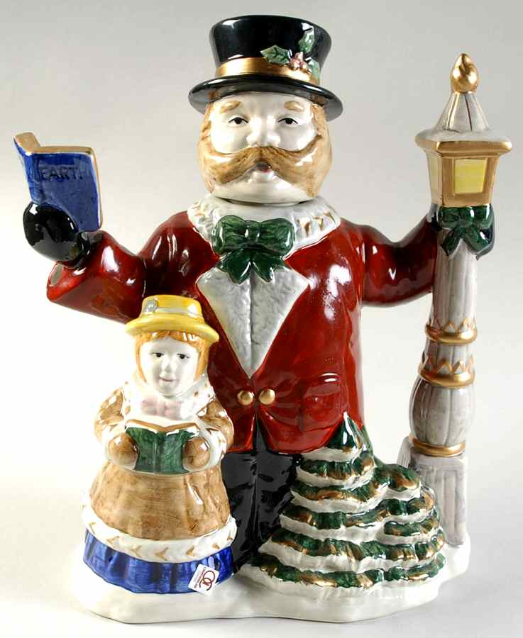 Village Carolers Teapot & Lid by Fitz & Floyd-1