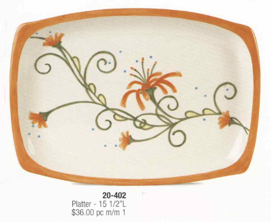 Springwood 15" Rectangular Serving Platter by Fitz & Floyd-1