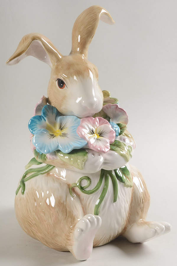 Toulouse Figural Cookie Jar & Lid by Fitz & Floyd-1