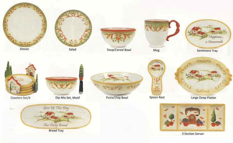 Tuscan Village Dinner Plate by Fitz & Floyd-1