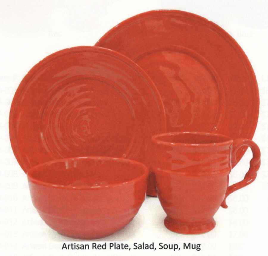 Artisan Red Dinner Plate by Fitz & Floyd-1