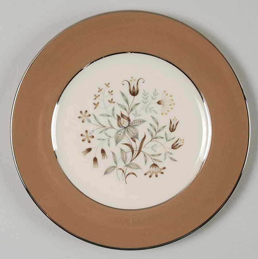 Woodsong Cocoa (Rim) Bread & Butter Plate by Flintridge-1