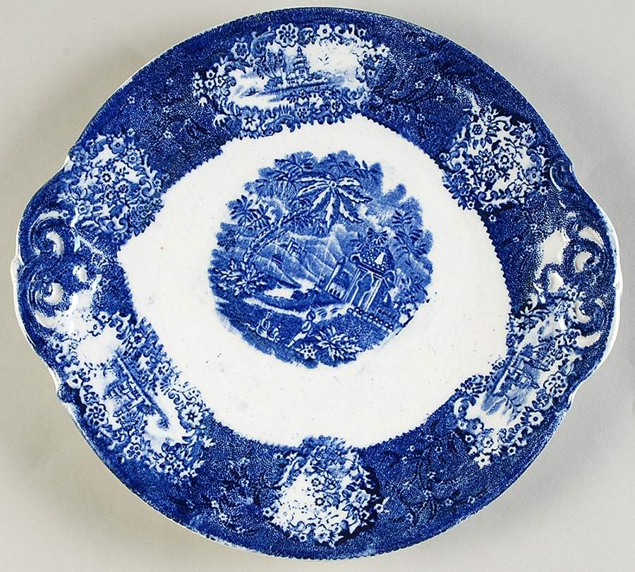 Malta Handled Cake Plate by FA Mehlem-1