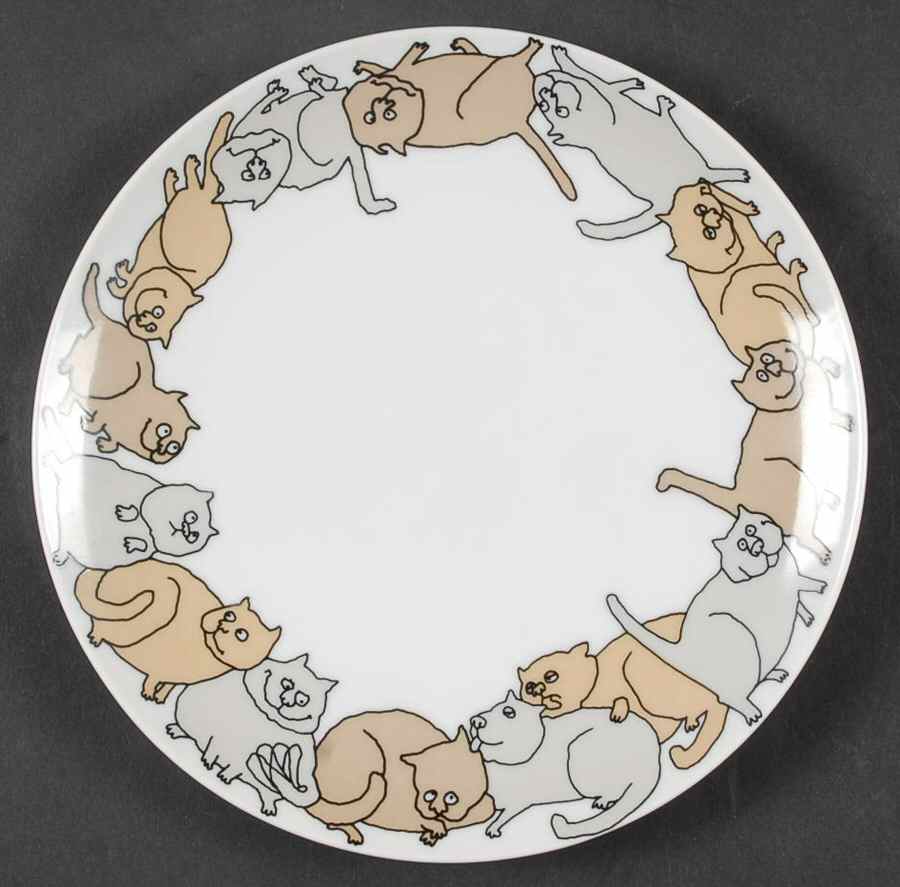 Variations (Cat) Salad Plate by Fitz & Floyd-1