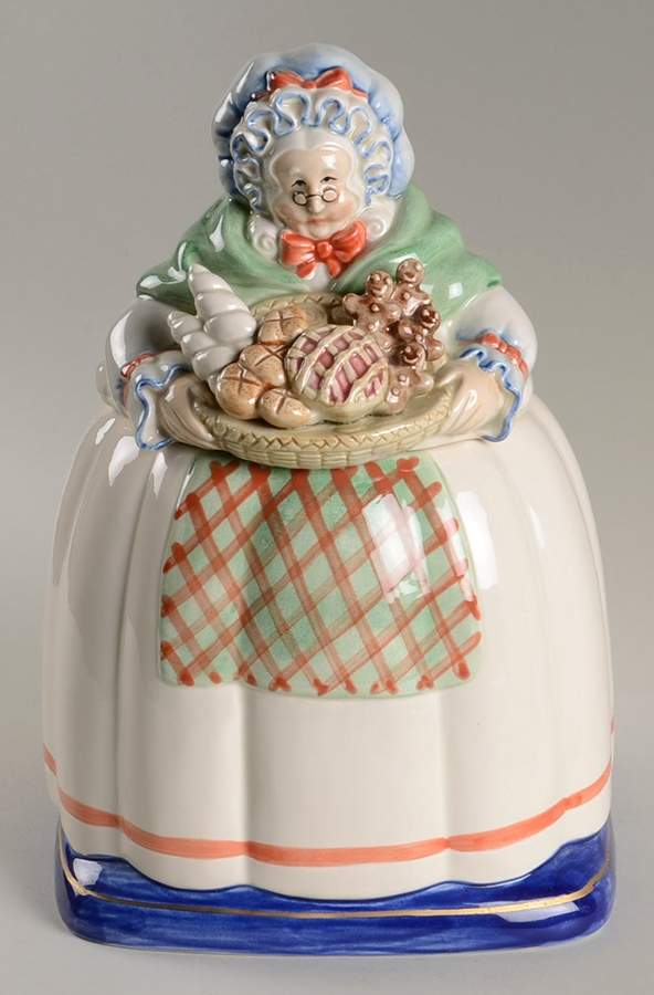 St. Nicholas Cookie Jar & Lid by Fitz & Floyd-1