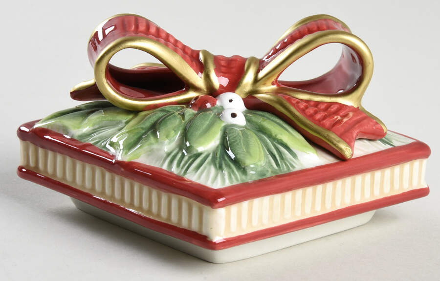 Santa's Forest Friends Lid for Gift Box by Fitz & Floyd-1