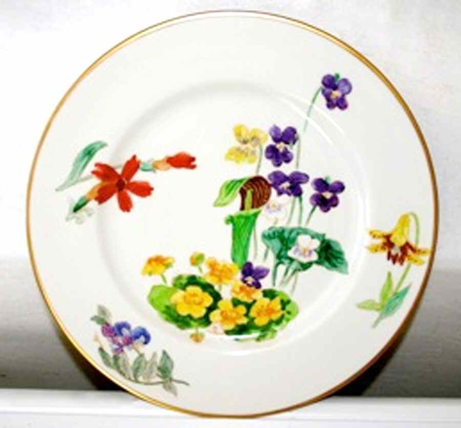 Wild Flowers Luncheon Plate by Fondeville (NY)-1