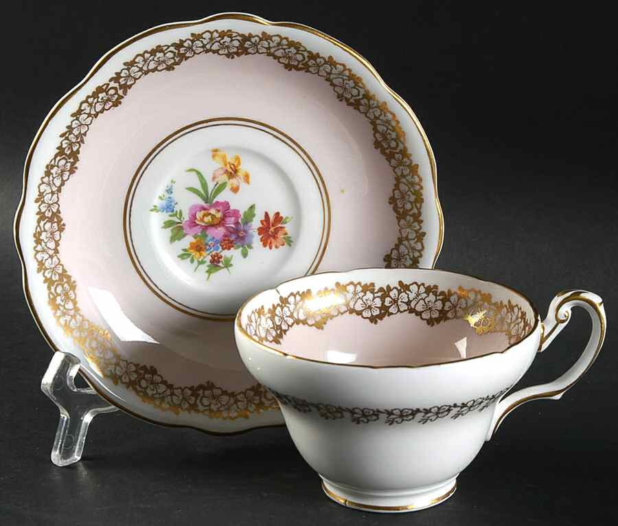 V2732 Footed Cup & Saucer Set by Foley-1