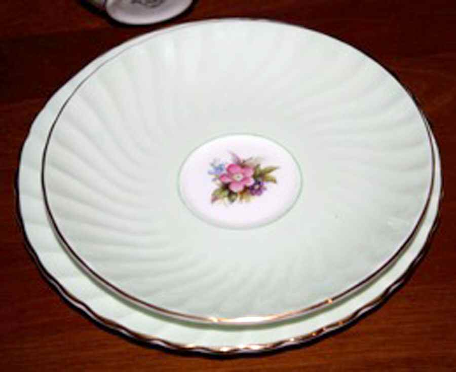 3114 Light Green Saucer by Foley-1