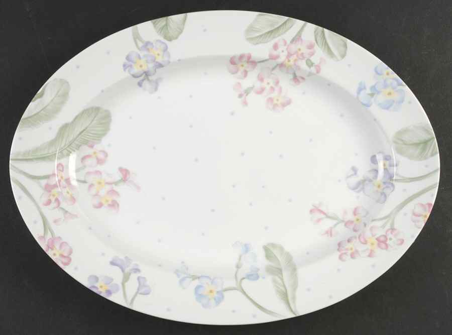 Les Tuileries (Smooth) 14" Oval Serving Platter by Fitz & Floyd-1
