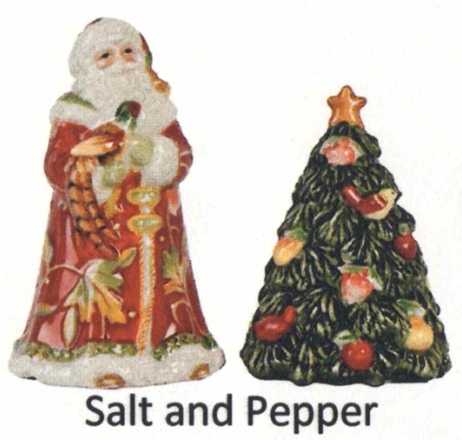 Bountiful Holiday Figural Salt & Pepper Set by Fitz & Floyd-1
