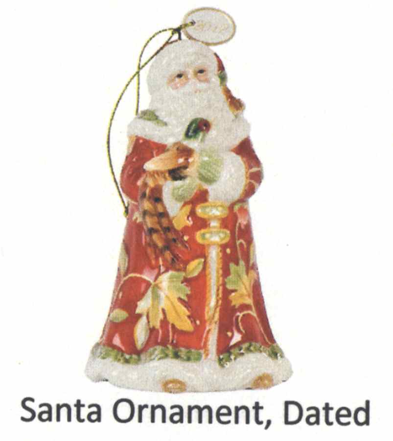 Bountiful Holiday Santa Ornament by Fitz & Floyd-1