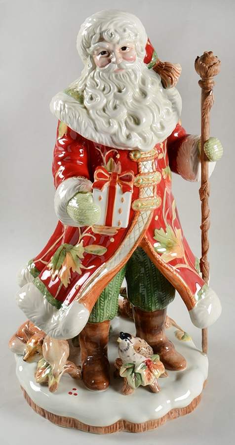 Bountiful Holiday Santa Claus Figurine by Fitz & Floyd-1