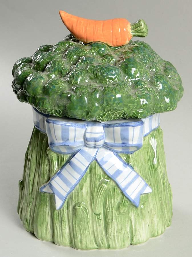 Gardening Bowquet Small Canister & Lid by Fitz & Floyd-1