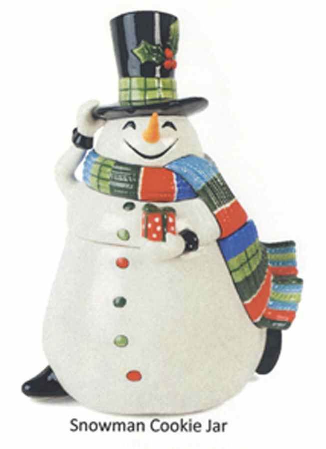 Be Merry Figural Cookie Jar & Lid by Fitz & Floyd-1
