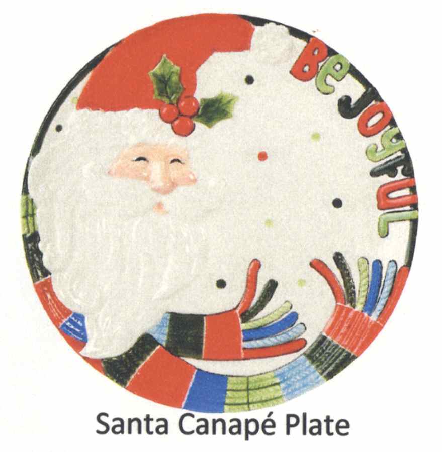 Be Merry Canape Plate by Fitz & Floyd-1