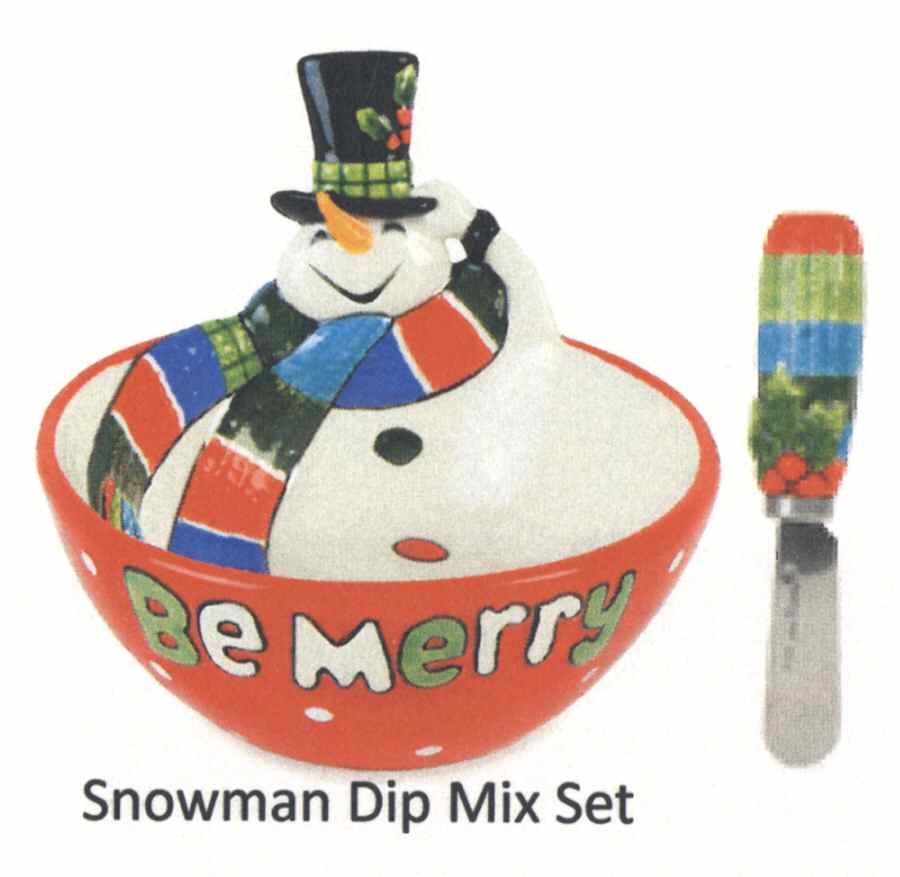 Be Merry Dip Bowl & Spreader Set by Fitz & Floyd-1