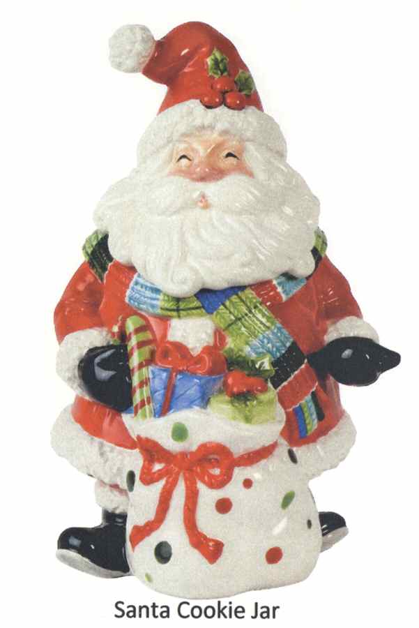 Be Merry Figural Cookie Jar & Lid by Fitz & Floyd-1