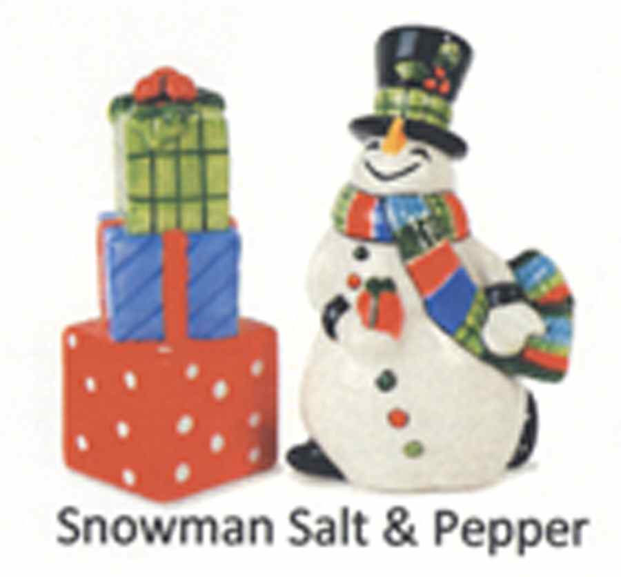 Be Merry Figural Salt and Pepper by Fitz & Floyd-1