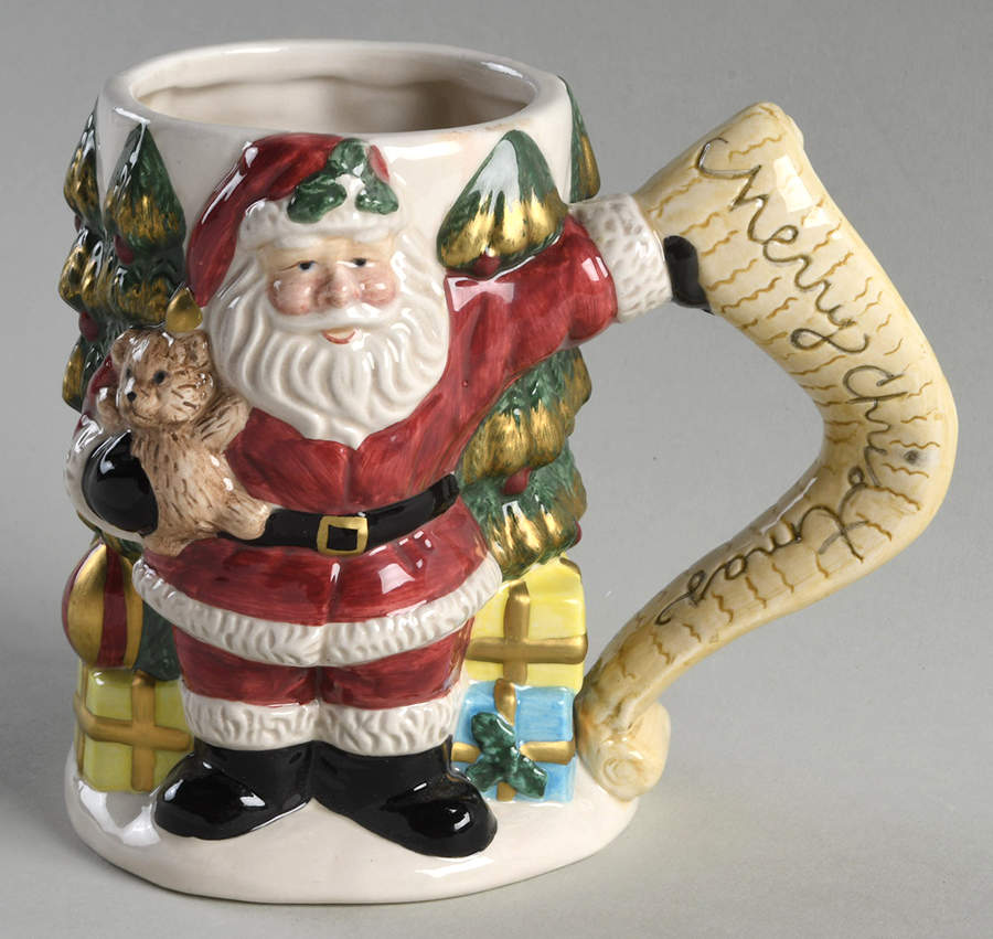 Santa Tree Mug by Fitz & Floyd-1