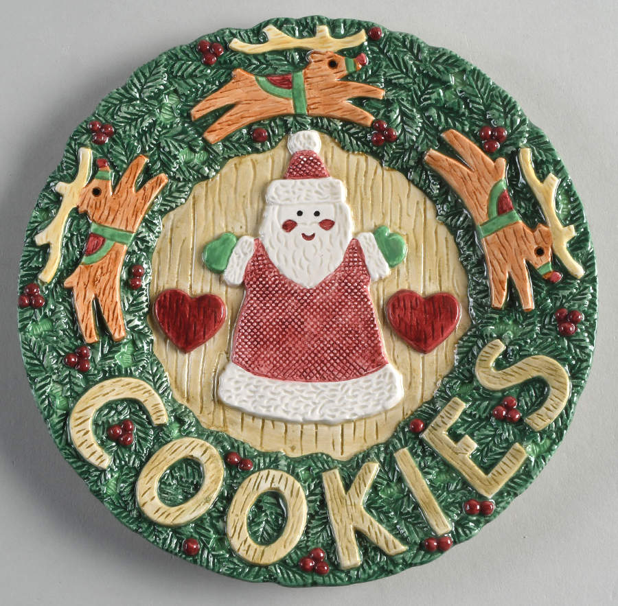 Christmas Crafts Cookie Plate by Fitz & Floyd-1