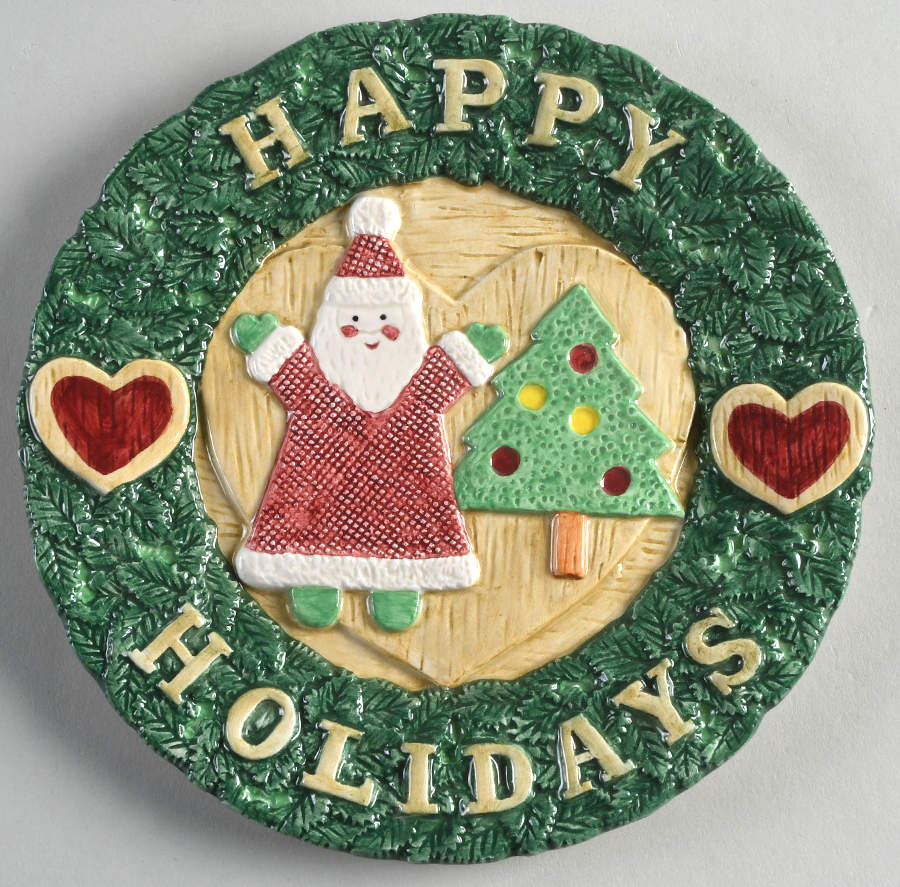 Christmas Crafts Canape Plate by Fitz & Floyd-1