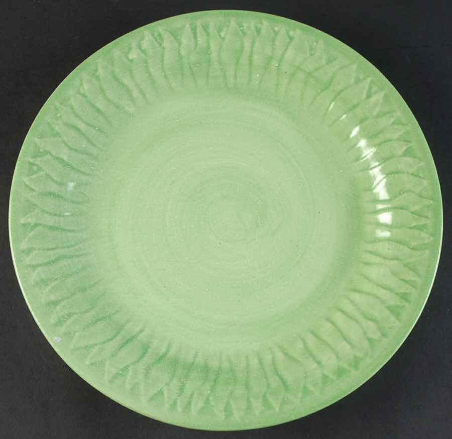 Petal Embossed (Grass Green) Dinner Plate by Fioriware-1