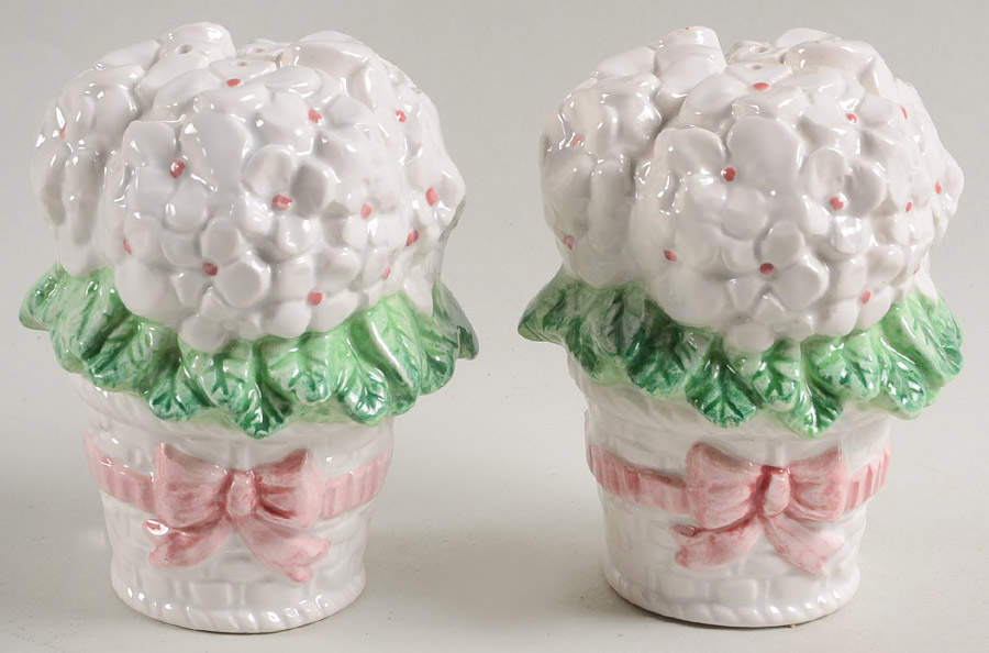 Hydrangea Salt & Pepper Set by Fitz & Floyd-1