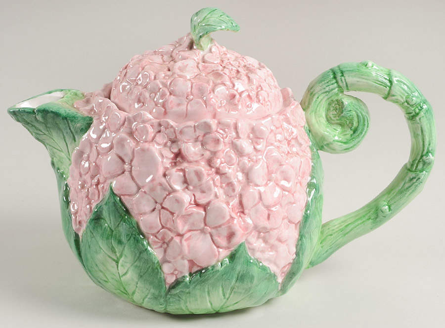 Hydrangea Teapot & Lid by Fitz & Floyd-1