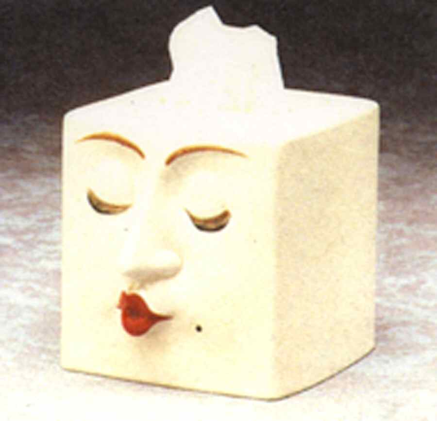 Lips Square Tissue Box Cover by Fitz & Floyd-1