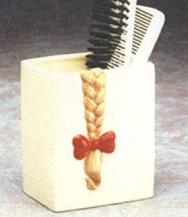 Lips Comb-Brush Holder by Fitz & Floyd-1