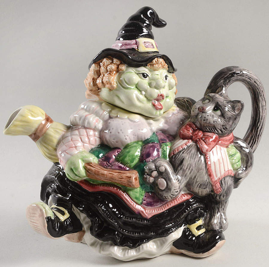 Halloween Hoedown Teapot & Lid by Fitz & Floyd-1