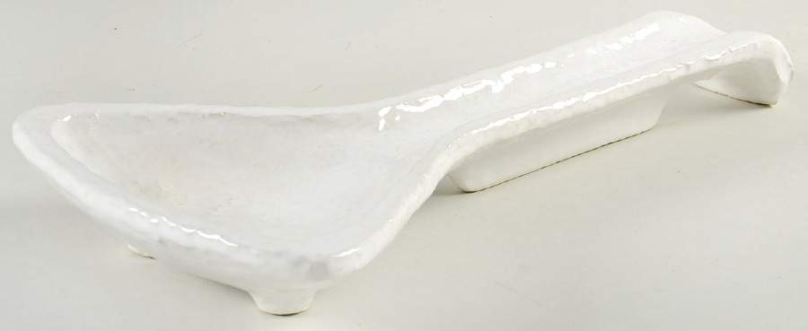 Casa Mia Bianco (White) Spoon Rest/Holder (Holds 1 Spoon) by Fortunata-1