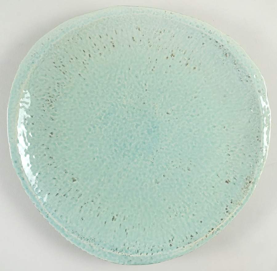 Casa Mia Seafoam (Light Blue) Dinner Plate by Fortunata-1