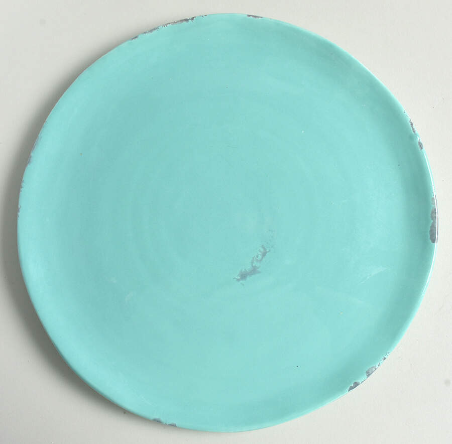 Festa Azzure Blue Dinner Plate by Fortunata-1