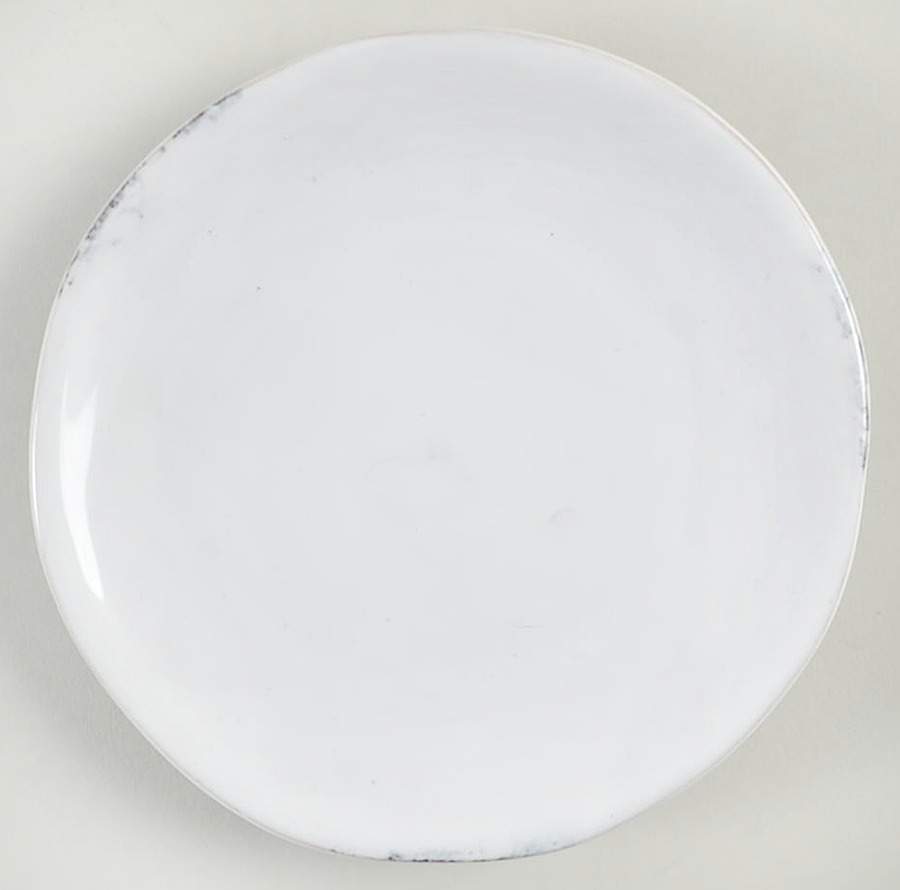 Festa Bianco White Bread & Butter Plate by Fortunata-1