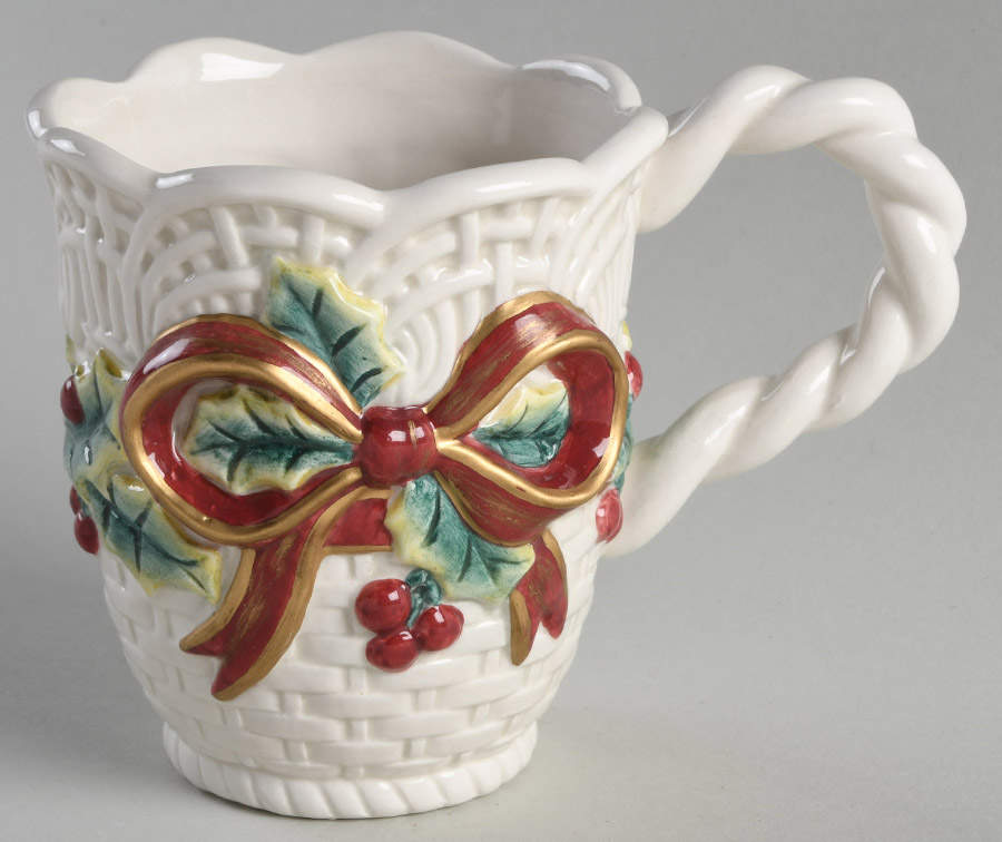 Holiday Wreath Mug by Fitz & Floyd-1