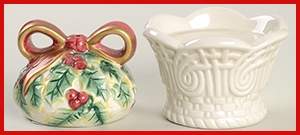 Holiday Wreath Stacking Salt & Pepper Set by Fitz & Floyd-1