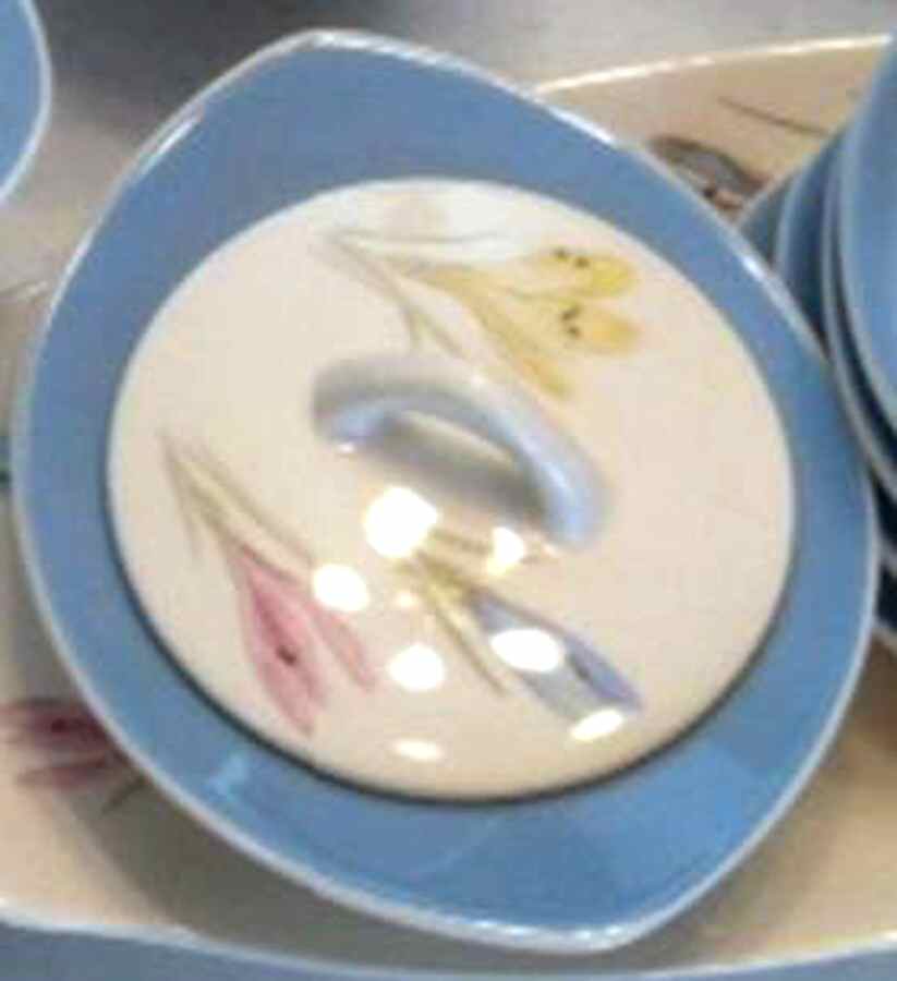 Crocus Sugar Bowl & Lid by Figgjo (Norway)-1