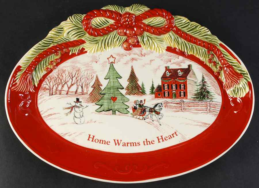 Home Warms the Heart Cookie Tray by Fitz & Floyd-1