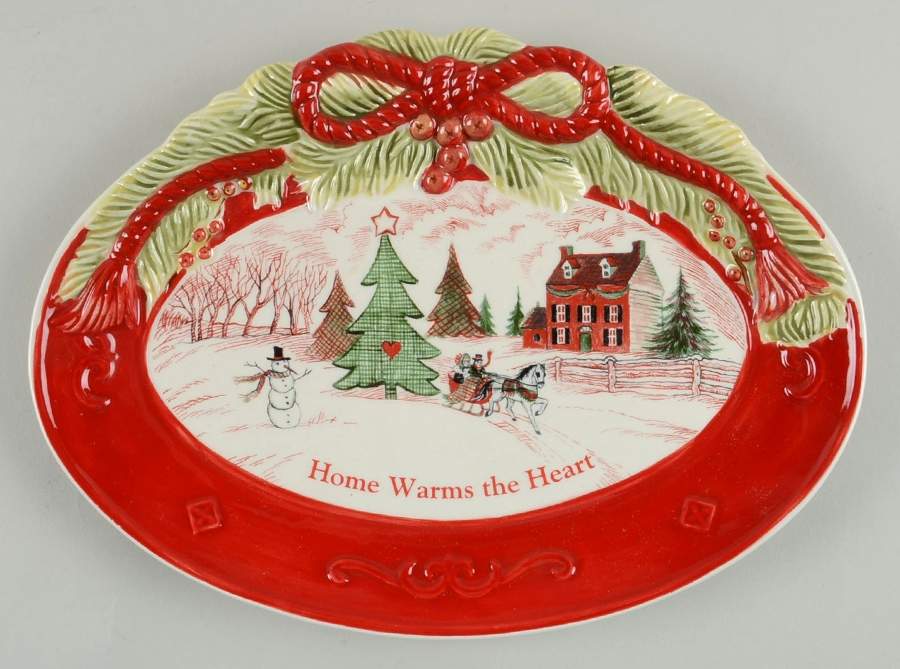 Home Warms the Heart Sentiment Tray by Fitz and Floyd-1