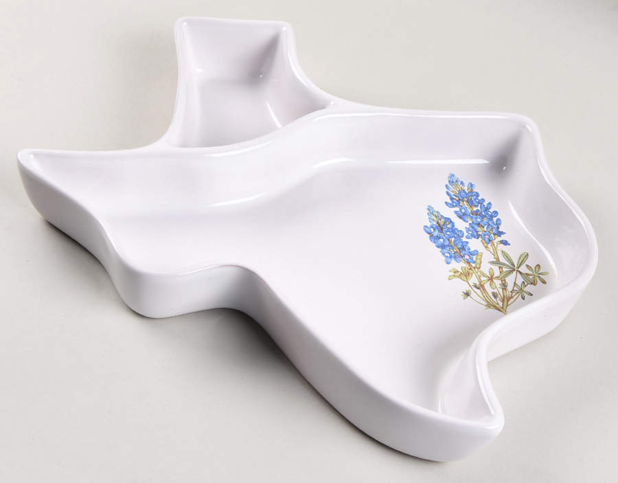 Blue Bonnet 1 Piece Chip & Dip by Frankoma-1
