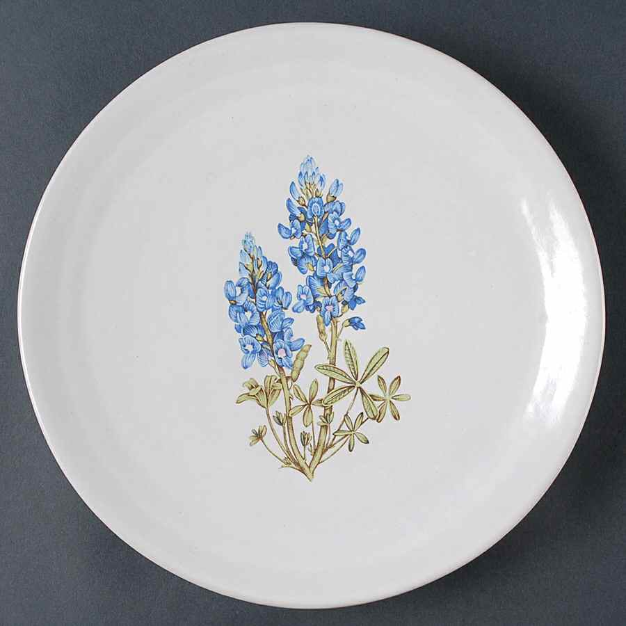 Blue Bonnet Dinner Plate by Frankoma-1